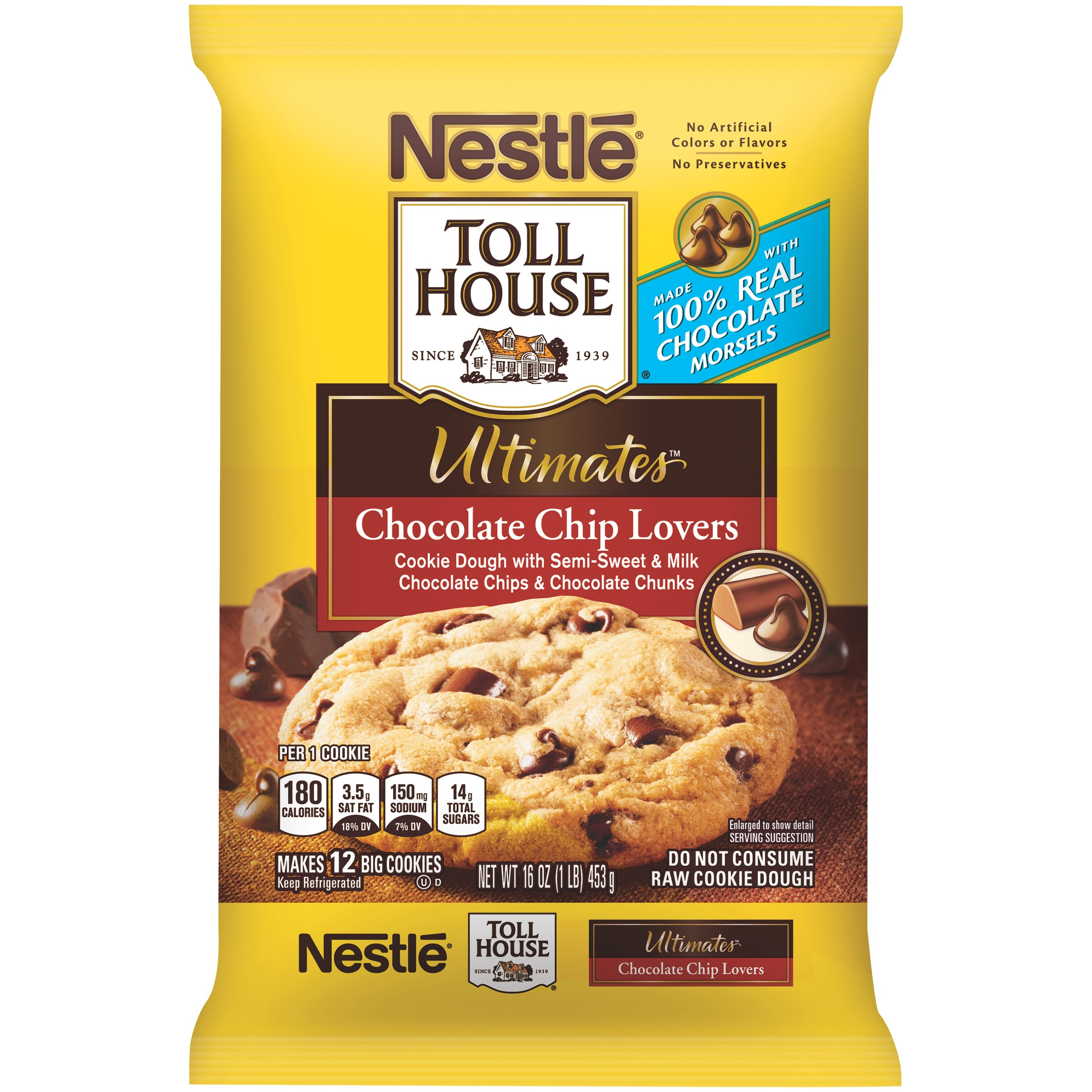 Nestle Toll House Chocolate Chip Cookies
 Nestle Toll House Chocolate Chip Cookie Dough Nutrition