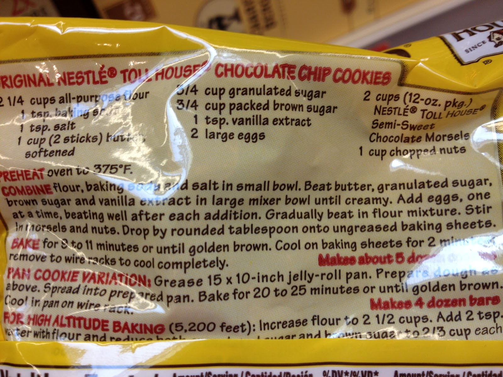 Nestle Toll House Chocolate Chip Cookies
 Nestle Toll House Chocolate Chip Cookies