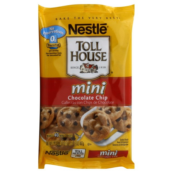 Nestle Toll House Chocolate Chip Cookies
 Nestle Toll House Cookie Dough Bar Chocolate Chip Mini 40 ct