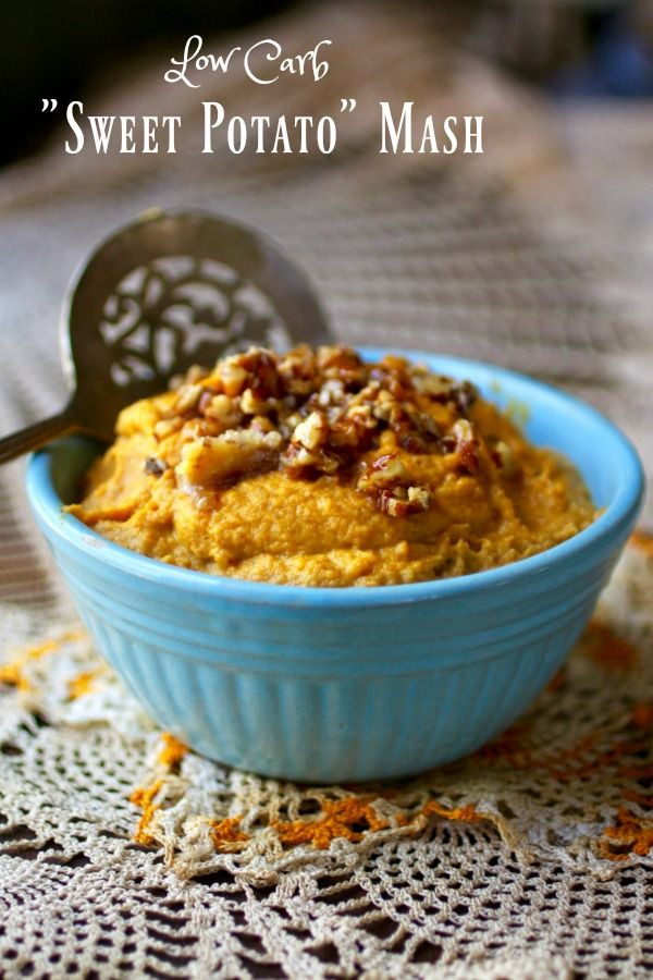 Net Carbs In Sweet Potato
 Low Carb Sweet Potato Mash with Pecan Topping lowcarb ology