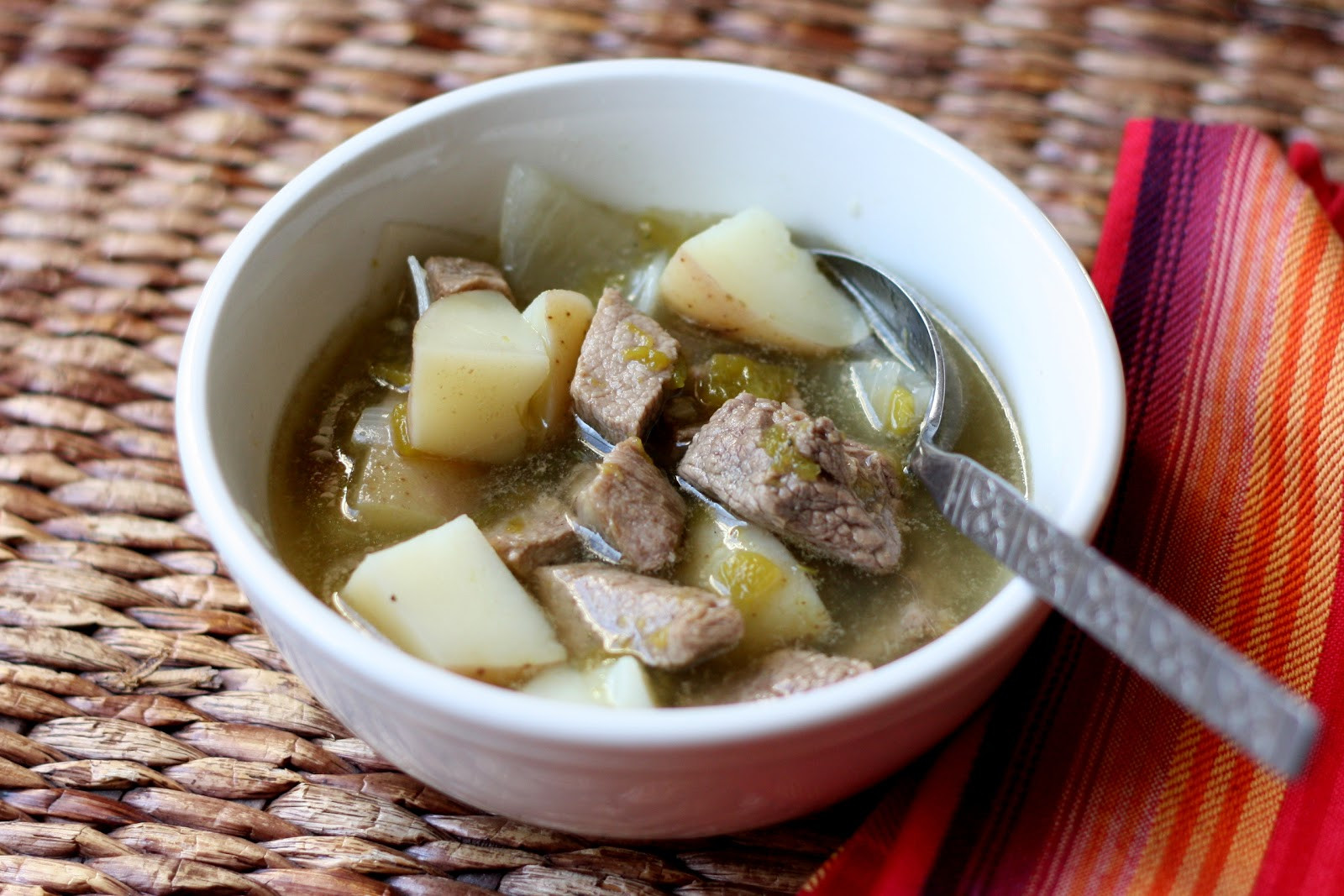 New Mexico Green Chile Stew
 Barefeet In The Kitchen New Mexican Green Chile Stew