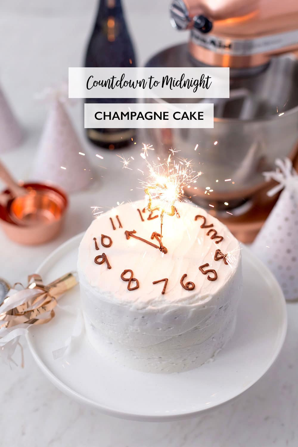 New Years Eve Desserts
 Countdown to Midnight Champagne Cake