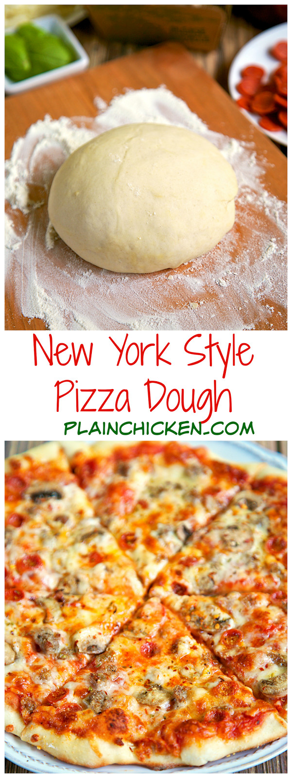 New York Style Pizza Dough Recipe
 New York Style Pizza Dough