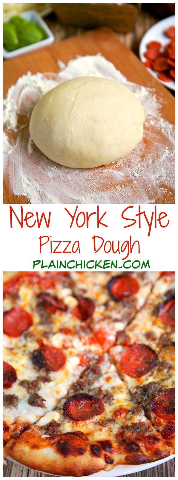 New York Style Pizza Dough Recipe
 New York Style Pizza Dough