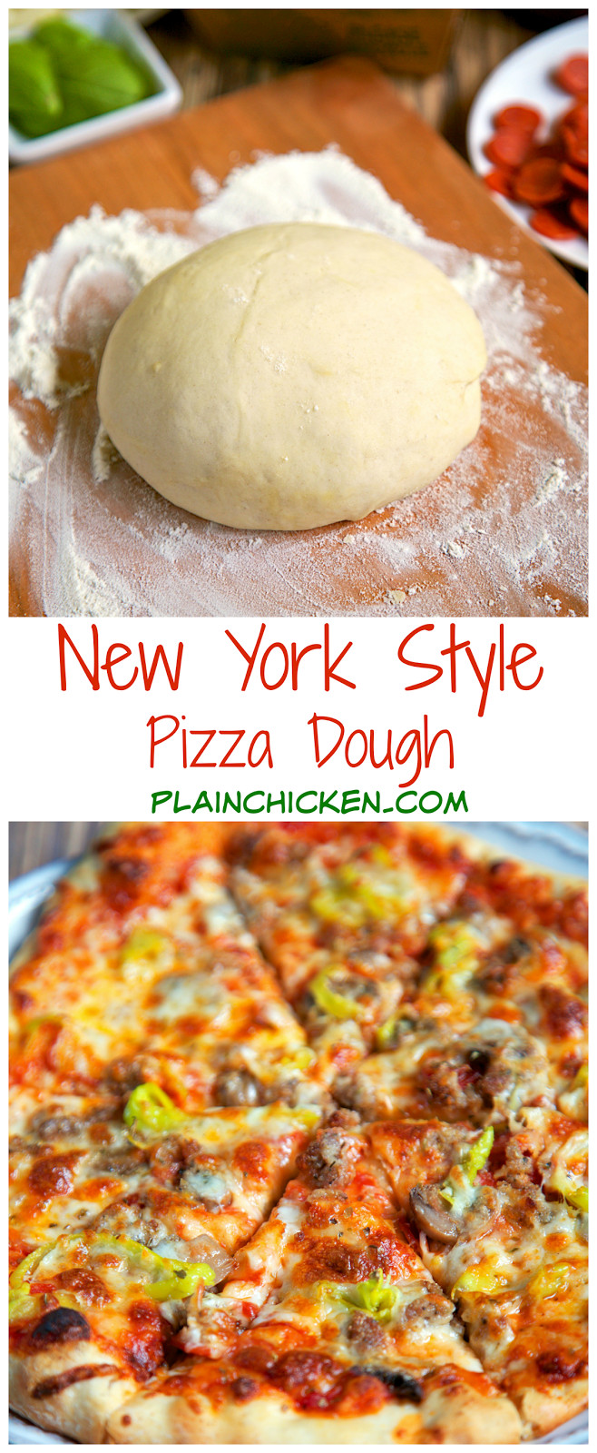 New York Style Pizza Dough Recipe
 New York Style Pizza Dough