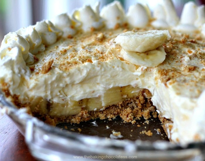 No Bake Banana Cream Pie
 White Chocolate Banana Cream Pie No Bake