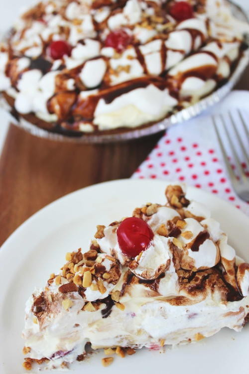 No Bake Banana Cream Pie
 No Bake Banana Split Pie