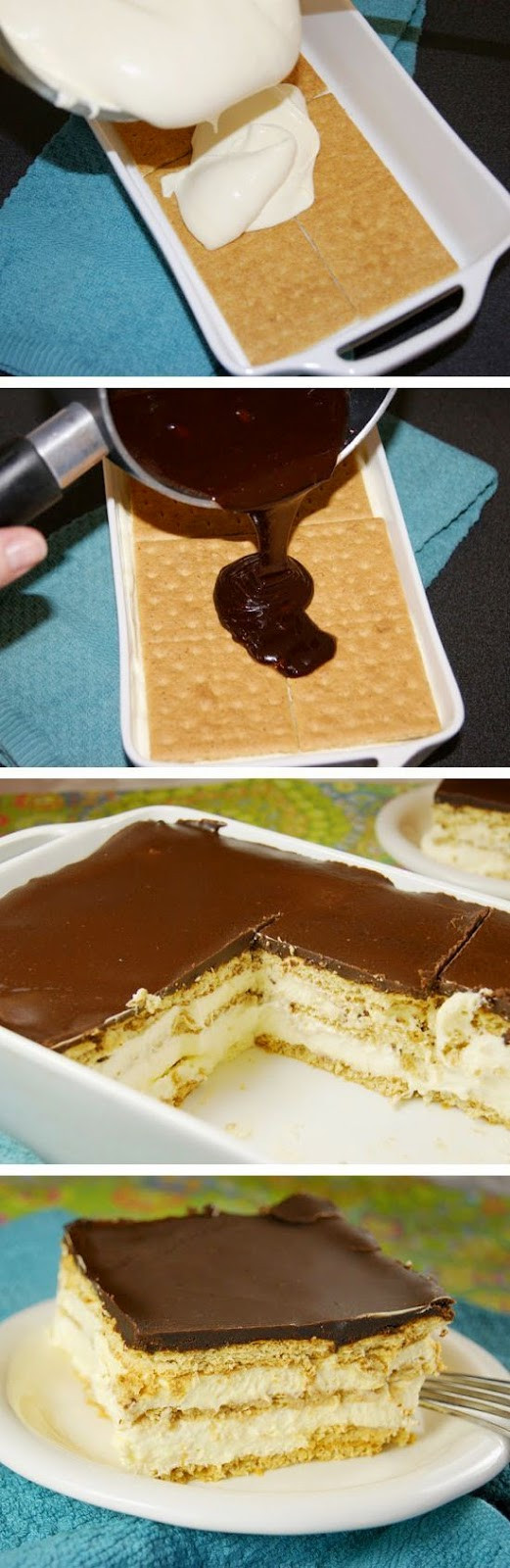 No Bake Chocolate Eclair Dessert
 No Bake Chocolate Eclair Dessert