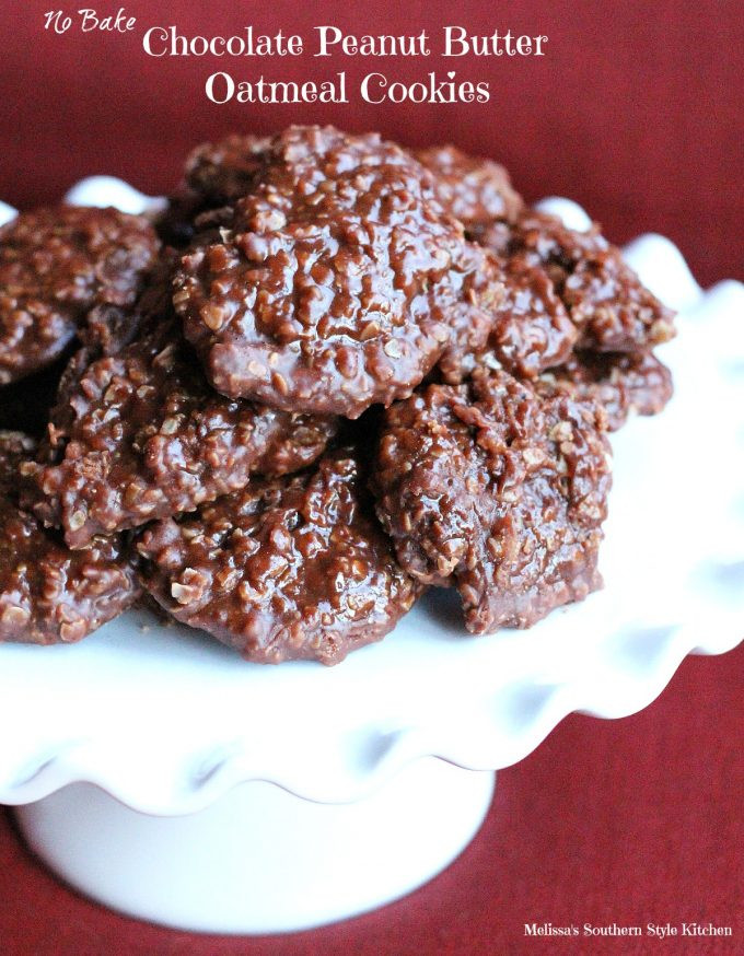 No Bake Chocolate Peanut Butter Oatmeal Cookies
 No Bake Chocolate Peanut Butter Oatmeal Cookies