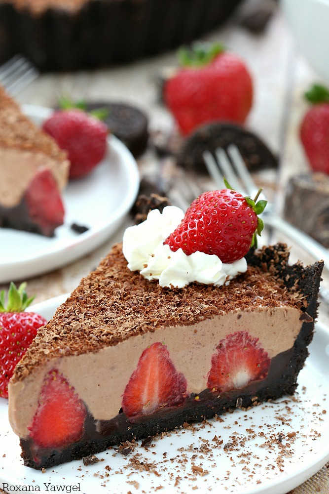No Bake Chocolate Pie
 No bake strawberry chocolate pie recipe