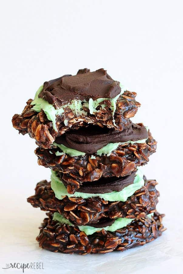 No Bake Cookies Recipes
 Fudgy Mint Chocolate No Bake Cookies The Recipe Rebel