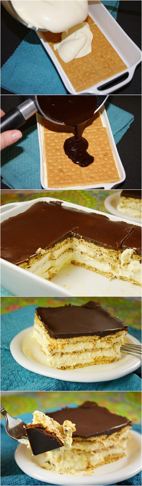 No Bake Eclair Dessert
 No Bake Eclair Cake firstyum