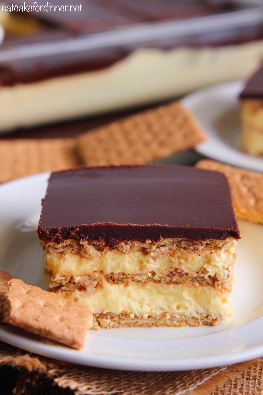 No Bake Eclair Dessert
 Eat Cake For Dinner No Bake Chocolate Eclair Dessert