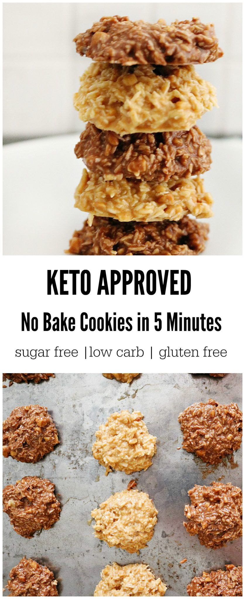 No Bake Keto Cookies
 Keto No Bake Cookies in 5 Minutes 2 ways Chocolate