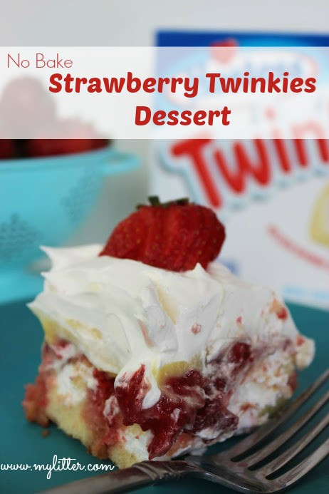 No Bake Strawberry Dessert
 No Bake Desserts No Bake Strawberry Twinkies Dessert