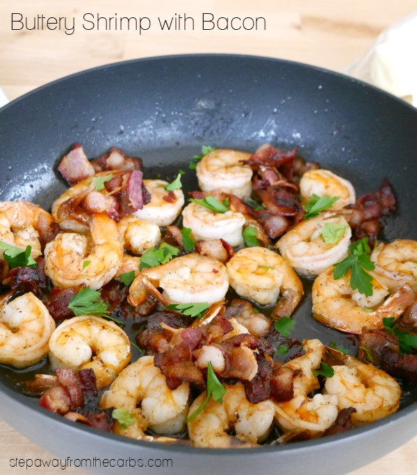 No Carb Dinner Recipes
 Buttery Shrimp with Bacon Step Away From The Carbs