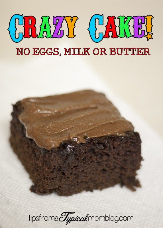 No Egg Desserts
 Best 25 Crazy cake recipes ideas on Pinterest