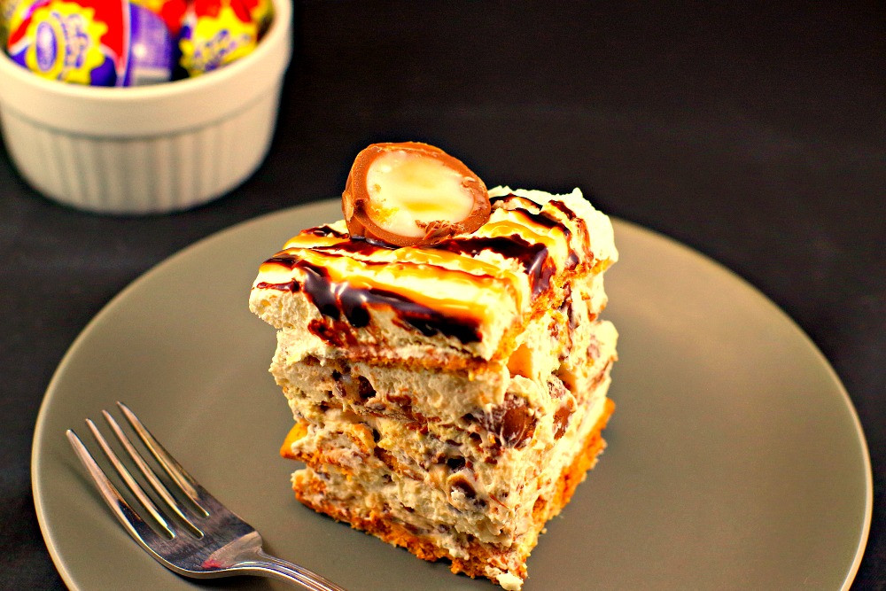 No Egg Desserts
 Easter cream egg icebox cake