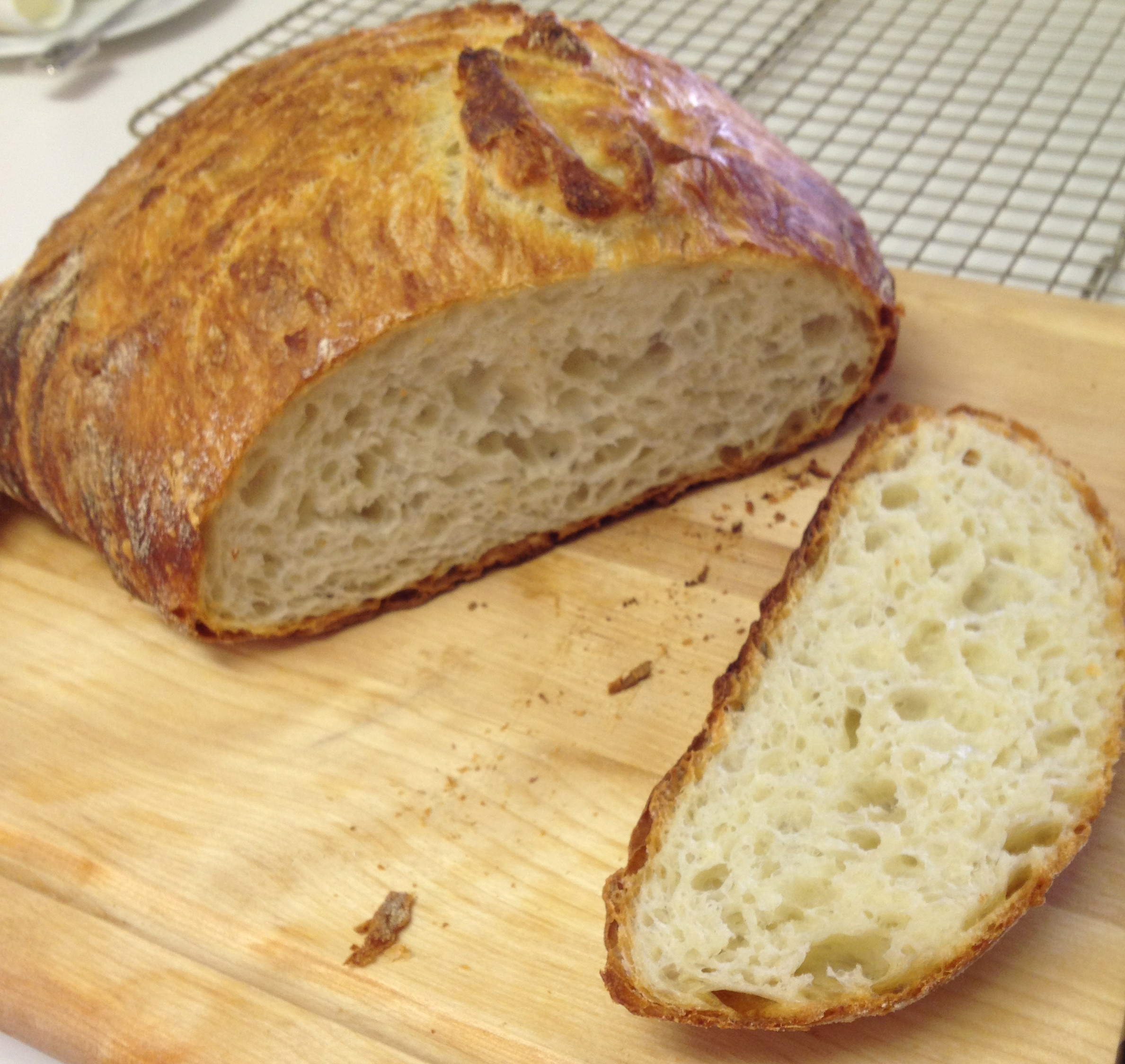 No Knead Bread Recipe
 No Knead Bread Chez CateyLou