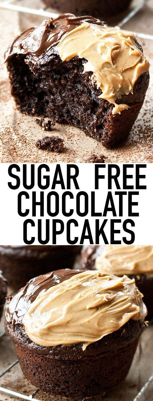 No Sugar Desserts For Diabetics
 These easy SUGAR FREE CHOCOLATE CUPCAKES from scratch are