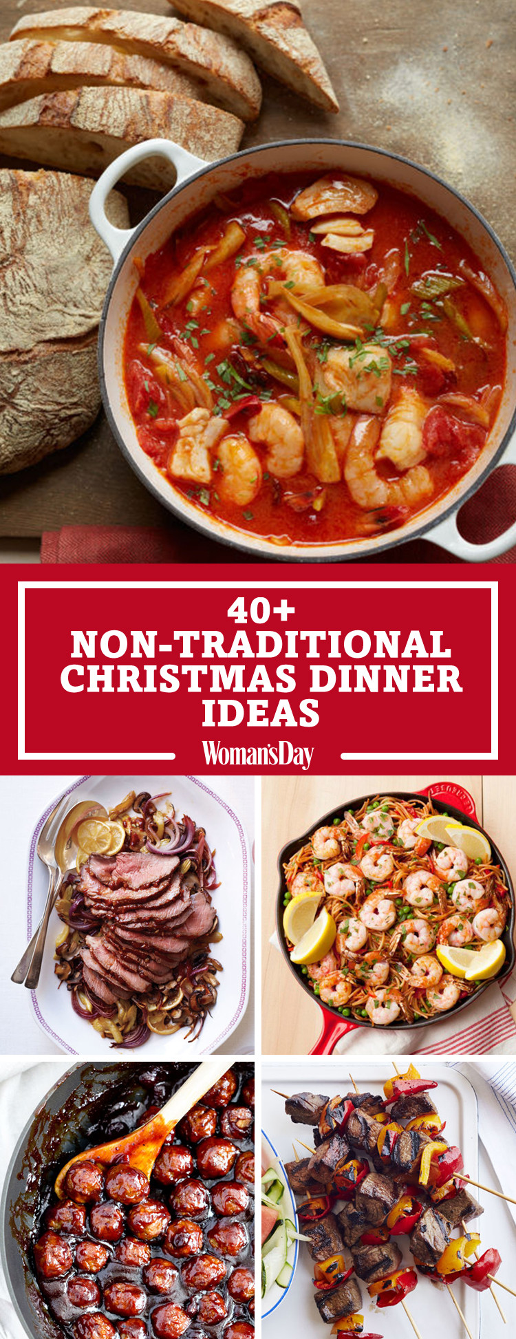 Non Traditional Thanksgiving Dinner Ideas
 40 Easy Christmas Dinner Ideas Best Recipes for