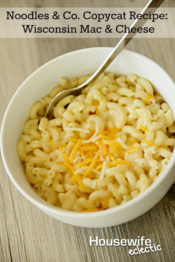 Noodles Mac And Cheese
 Noodles & Co Copycat Recipe Wisconsin Mac & Cheese
