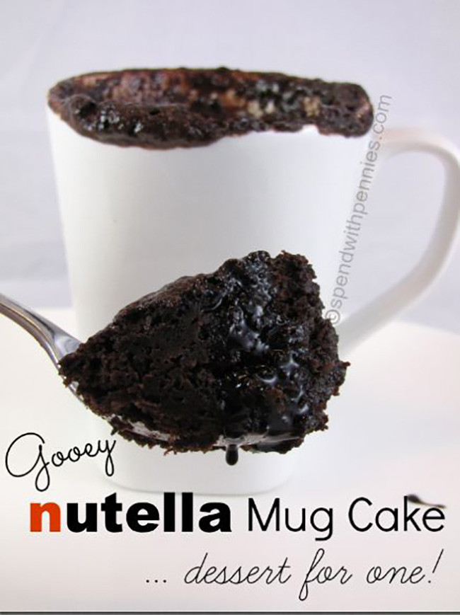 Nutella Mug Cake
 15 Nutella Recipes My Life and Kids