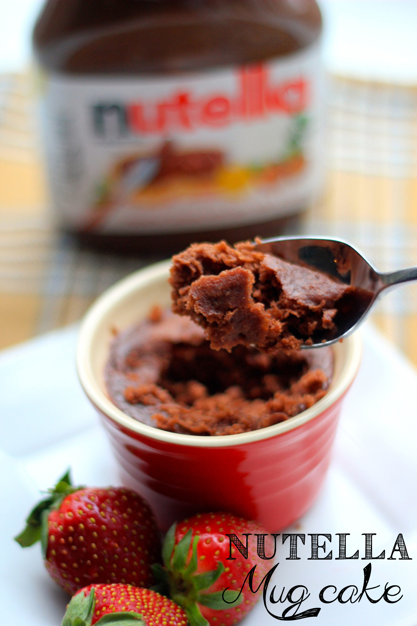 Nutella Mug Cake
 Nutella Mug Cake – BeWhatWeLove