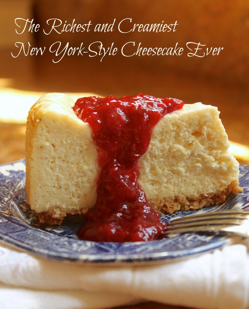 Ny Style Cheesecake Recipe
 The Richest and Creamiest New York Style Cheesecake I ve