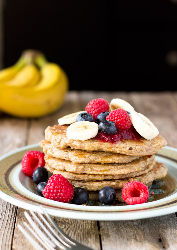 Oatmeal Banana Pancakes
 Gluten Free Quinoa Pancakes