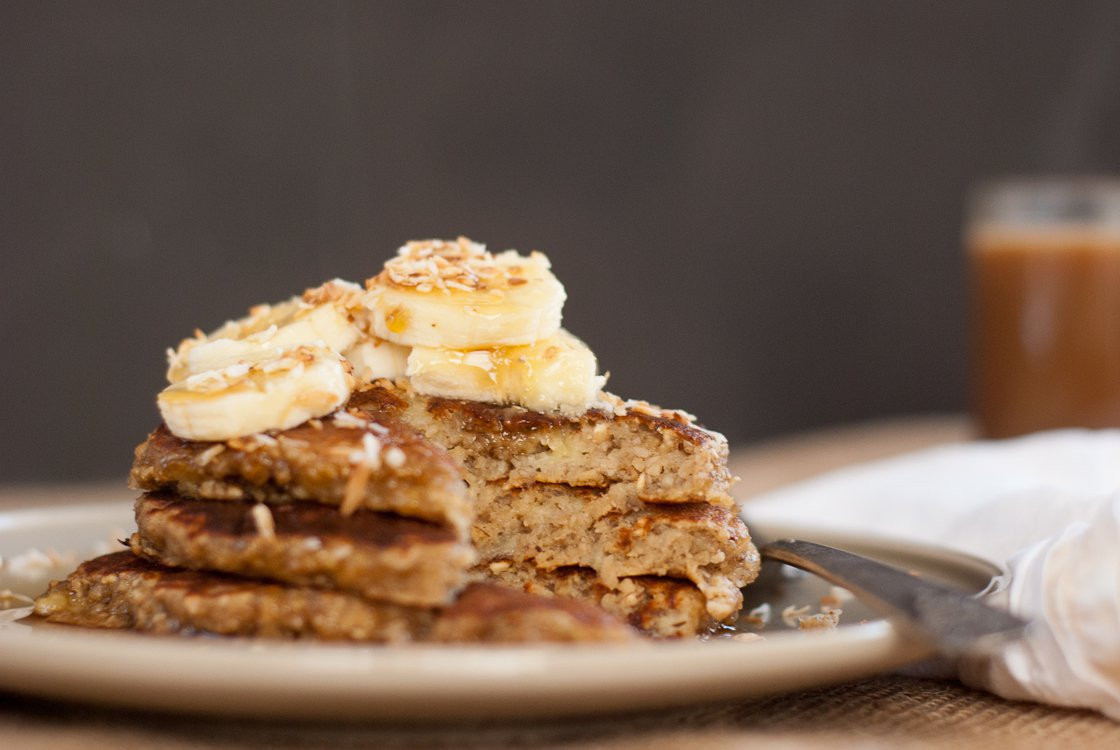 Oatmeal Banana Pancakes
 Gluten Free Banana Oat Pancakes