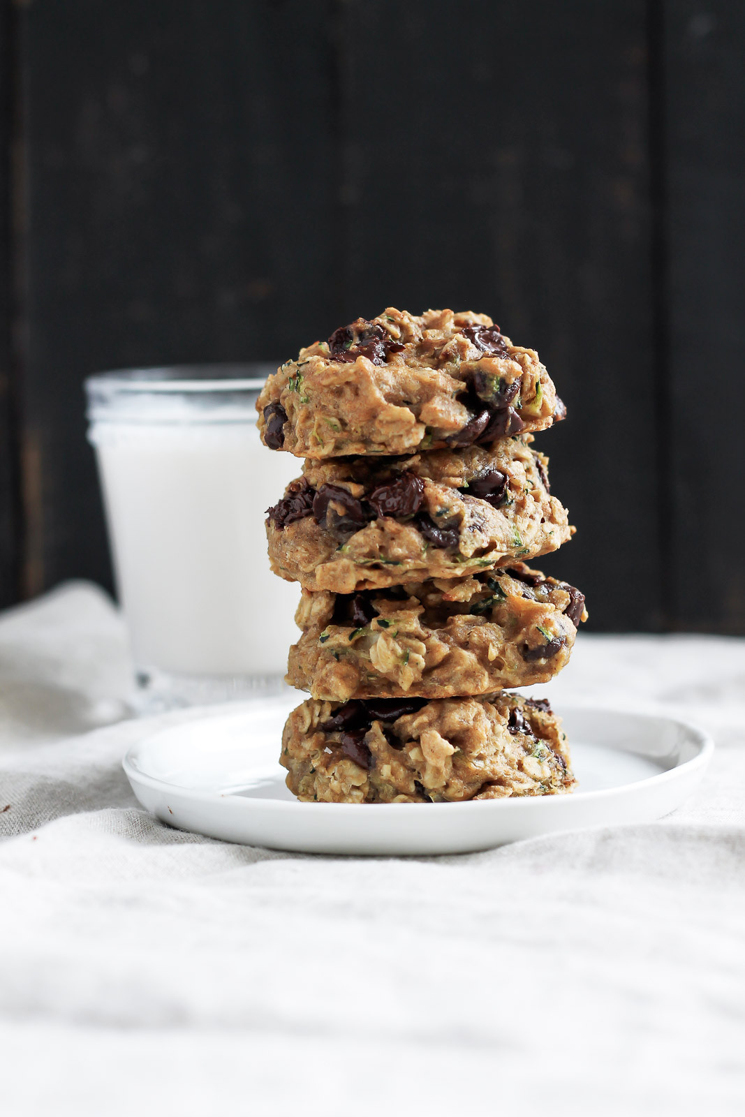 Oatmeal Chocolate Chip Cookies Healthy
 Healthy Chocolate Chip Zucchini Oatmeal Cookies