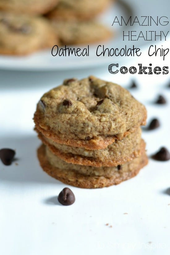 Oatmeal Chocolate Chip Cookies Healthy
 Amazing Healthy Oatmeal Chocolate Chip Cookies