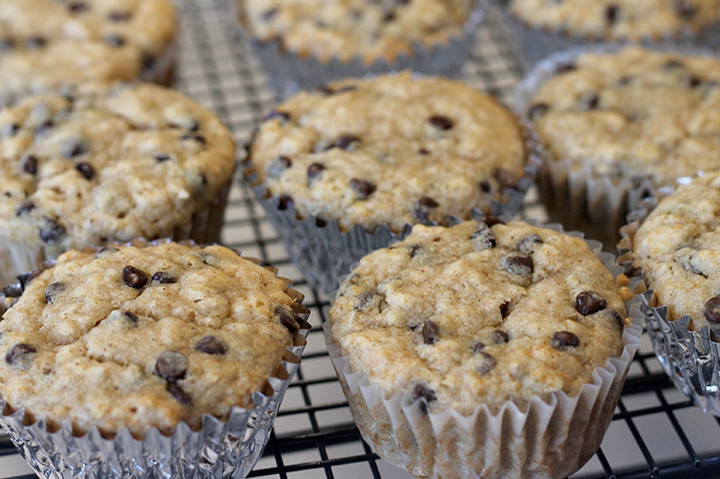 Oatmeal Chocolate Chip Muffins
 Oatmeal Chocolate Chip Muffins [Dairy Free Egg Free