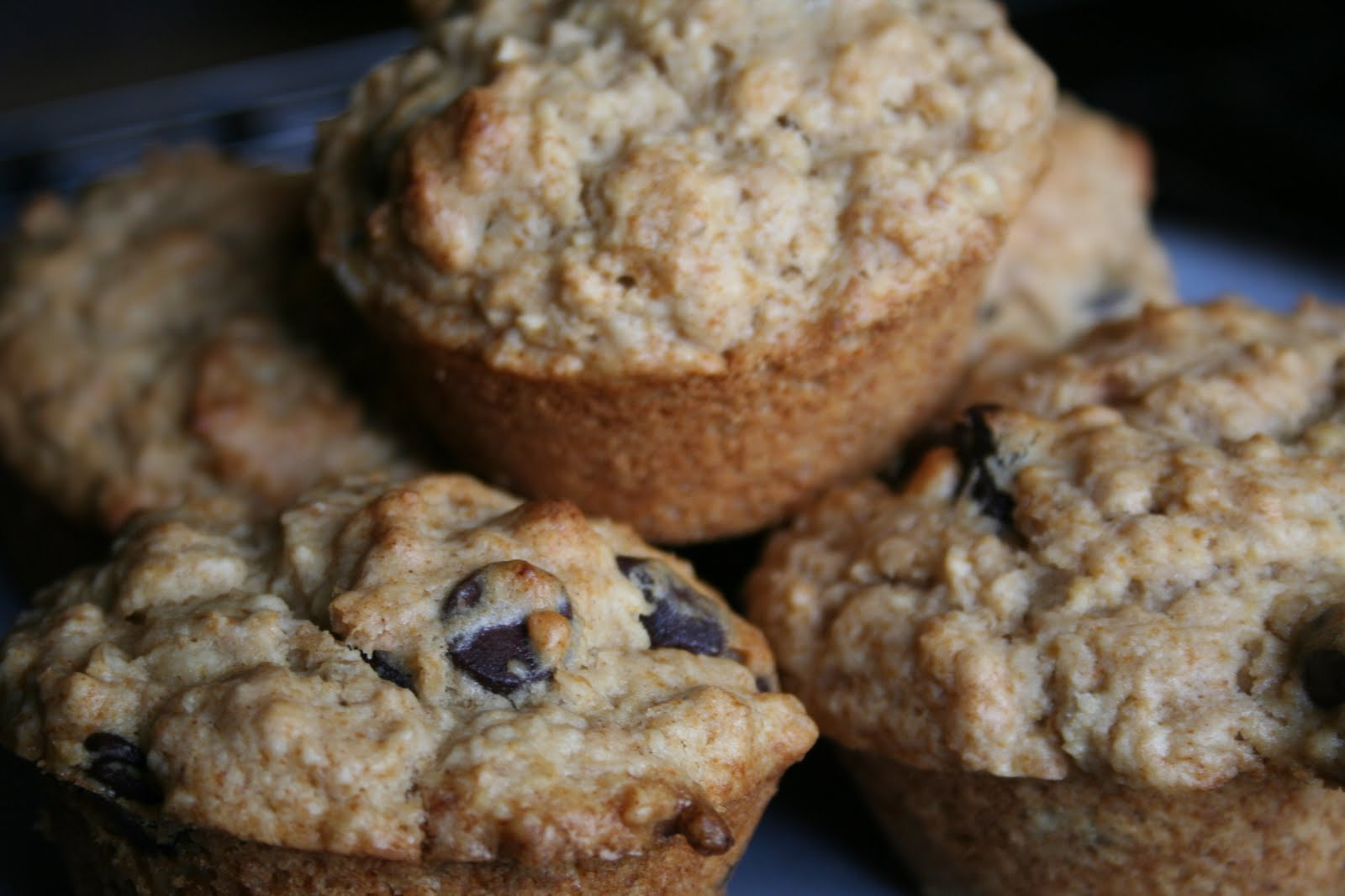 Oatmeal Chocolate Chip Muffins
 Mama Gone Green Oatmeal Chocolate Chip Muffins