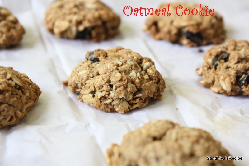 Oatmeal Cookies Without Eggs
 Sandhiya s Cookbook Oatmeal Cookie