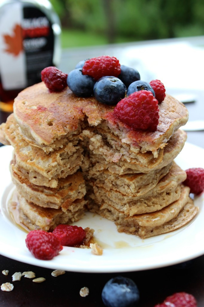 Oatmeal Pancakes Recipe
 Thick Fluffy Oatmeal Pancakes and Food Trucks Hot