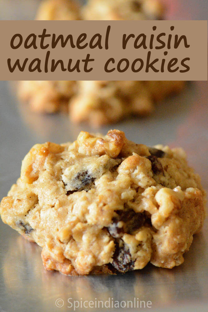 Oatmeal Walnut Cookies
 oatmeal craisin walnut cookies