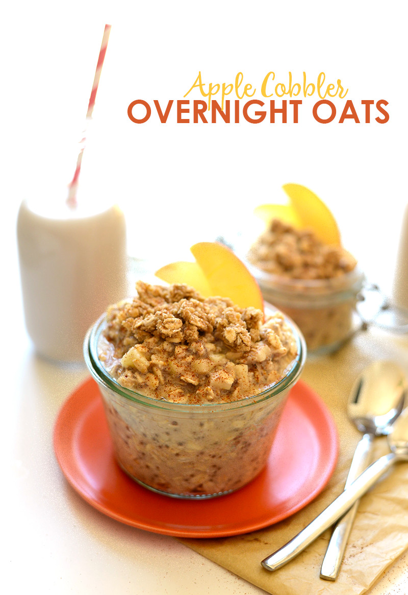 Oats For Breakfast
 Apple Cobbler Overnight Oats Recipe