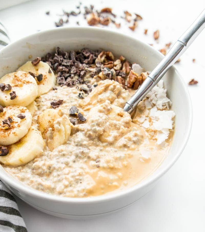 Oats For Breakfast
 Peanut Butter Chia Overnight Oats The Glowing Fridge