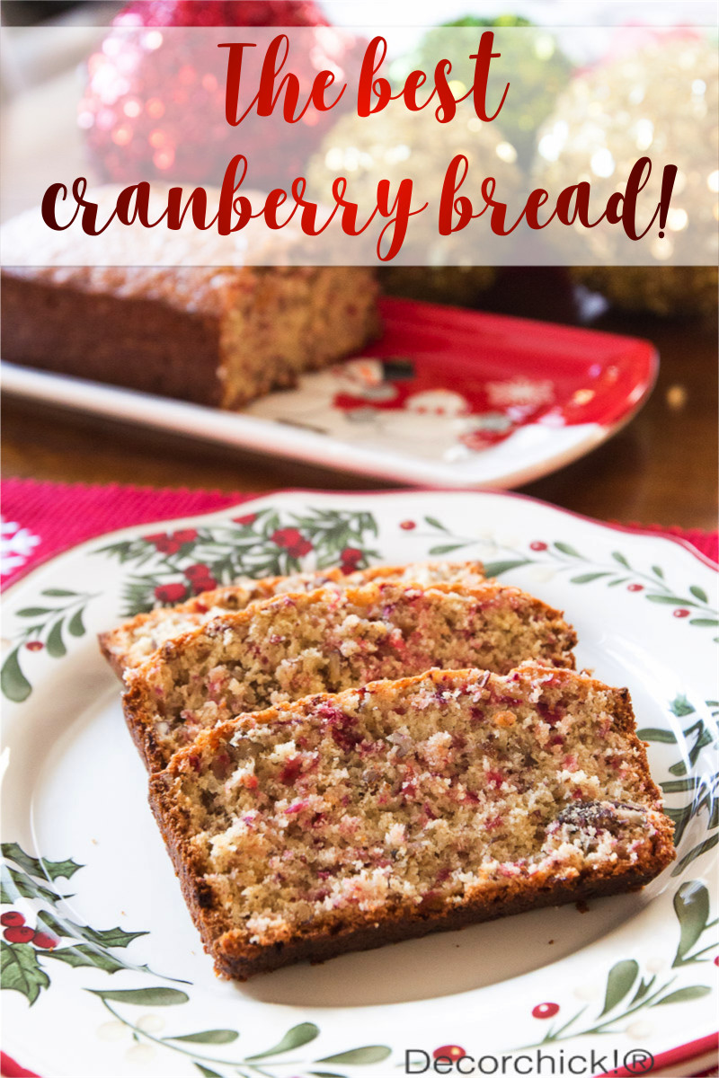 Ocean Spray Cranberry Bread
 The Best Cranberry Bread ever