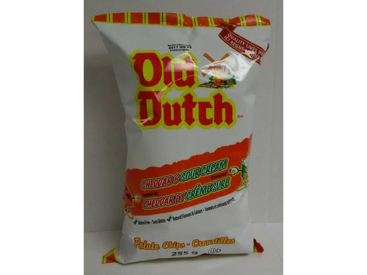 Old Dutch Potato Chips
 RECALL Old Dutch potato chips recalled due to salmonella