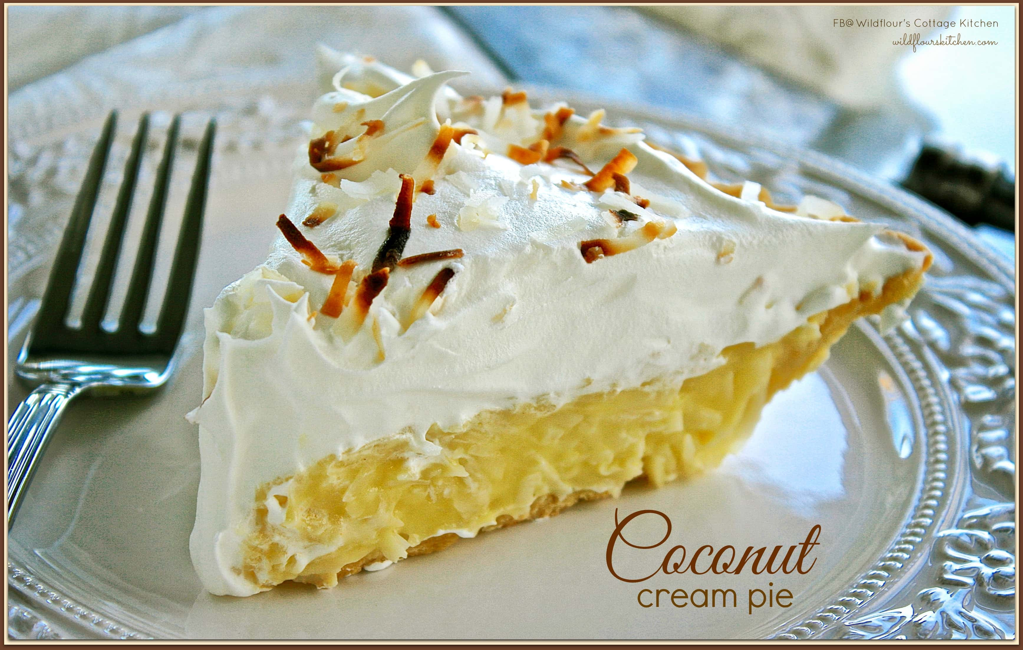 Old Fashioned Coconut Cream Pie
 Old Fashioned Coconut Cream Pie Wildflour s Cottage Kitchen