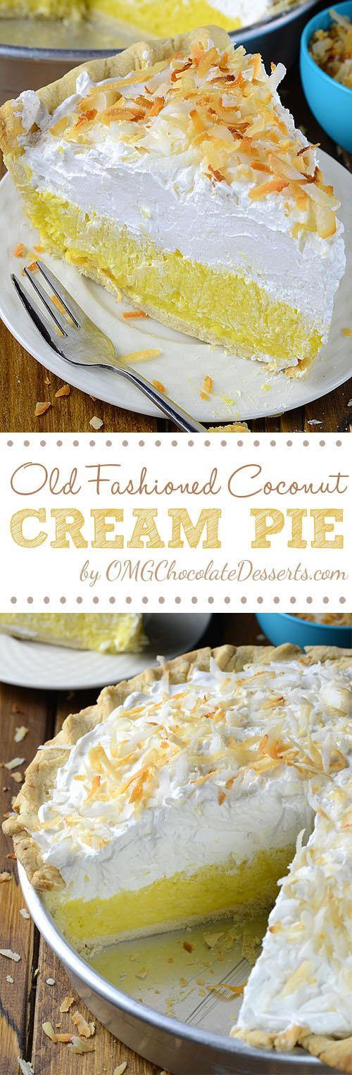 Old Fashioned Coconut Cream Pie
 Old Fashioned Coconut Cream Pie