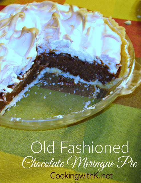 Old Fashioned Homemade Chocolate Pie Recipe
 Cooking with K Old Fashioned Chocolate Meringue Pie