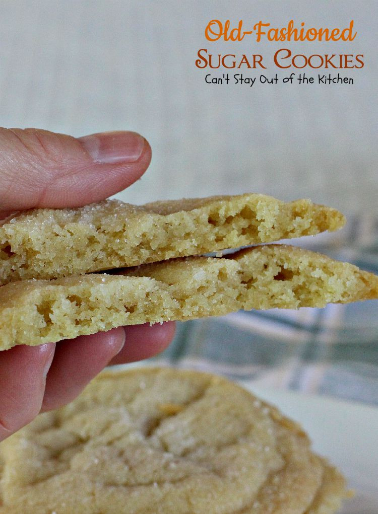 Old Fashioned Sugar Cookies
 Old Fashioned Sugar Cookies Can t Stay Out of the Kitchen