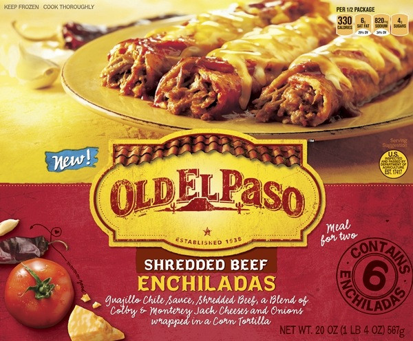 Old Frozen Dinner Brand
 New Old El Paso products inspired by Mexico