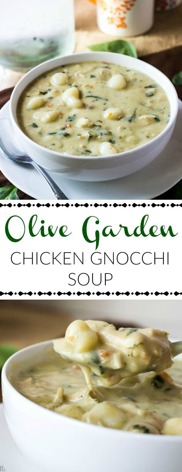 Olive Garden Chicken Gnocchi Soup
 This Olive Garden Chicken Gnocchi Soup is a creamy and