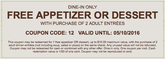 Olive Garden Free Appetizer Coupon
 Free Appetizer Olive Garden Coupon – Expires May 10 2018