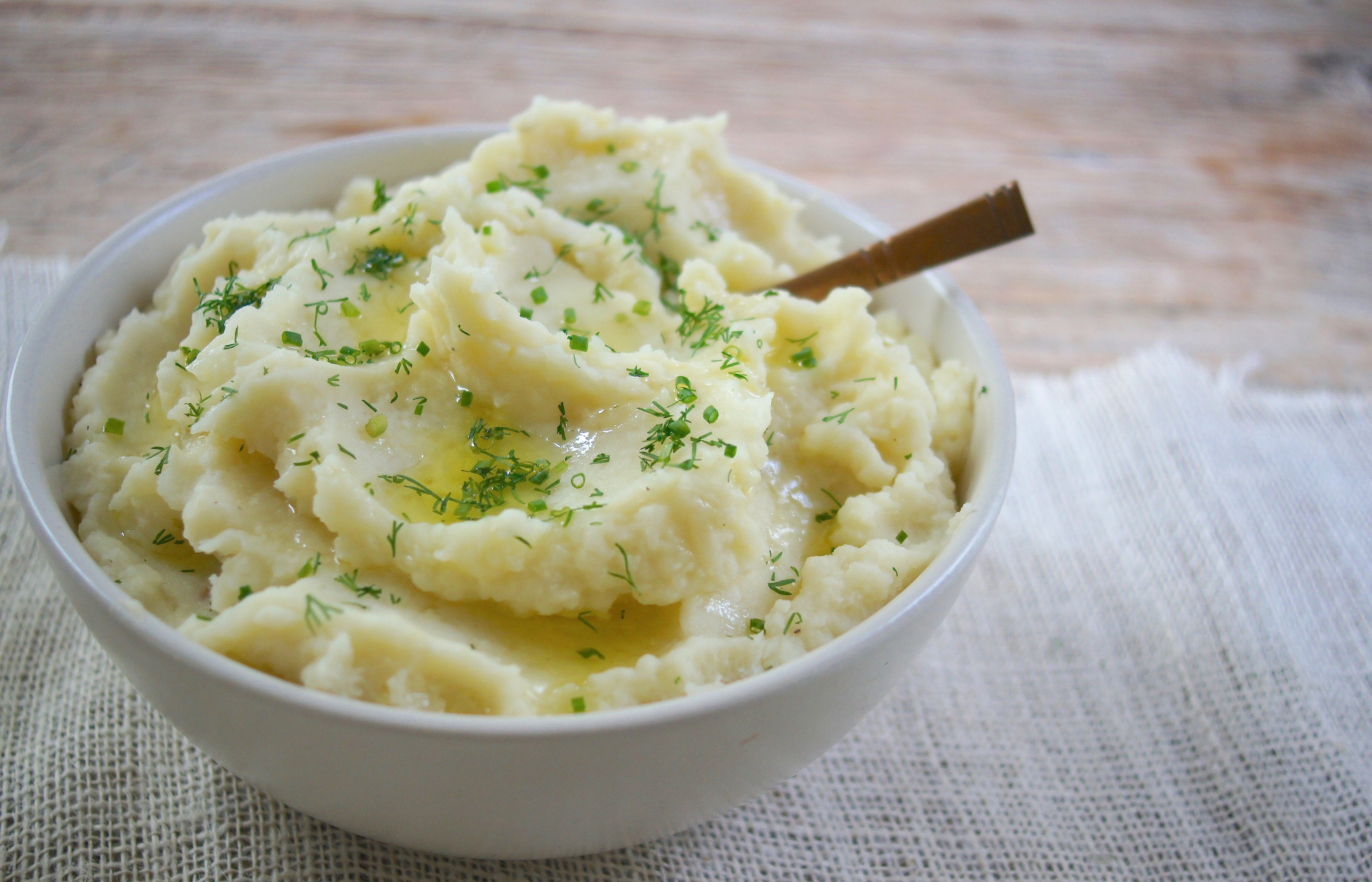 Olive Oil Mashed Potatoes
 Olive Oil Mashed Potatoes and Cauliflower a Healthy Vegan